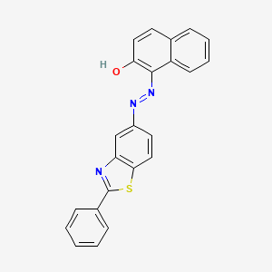 1-[2-(2-Phenyl-1,3-benzothiazol-5-yl)hydrazinylidene]naphthalen-2(1H)-one