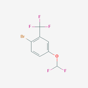 molecular formula C8H4BrF5O B1449949 2-Bromo-5-(difluoromethoxy)benzotrifluoride CAS No. 1805524-34-8