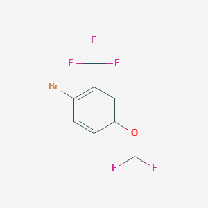 molecular formula C8H4BrF5O B1449949 2-溴-5-(二氟甲氧基)苯三氟化物 CAS No. 1805524-34-8