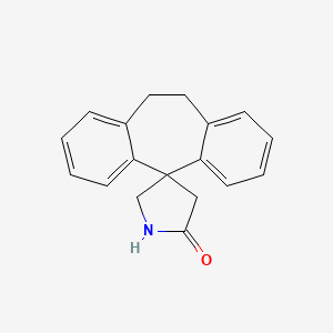 Spiro(5H-dibenzo(a,d)cycloheptene-5,3'-pyrrolidin)-5'-one, 10,11-dihydro-