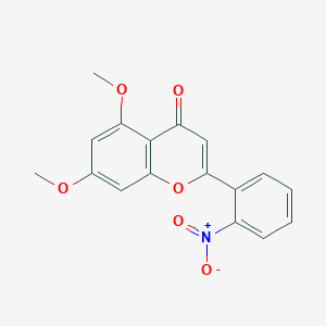 5,7-Dimethoxy-2-(2-nitrophenyl)-4H-1-benzopyran-4-one