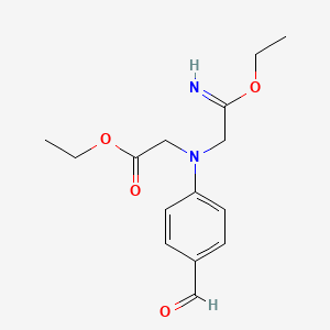 molecular formula C15H20N2O4 B1449959 Diethyl 2,2-[(4-formylphenyl)imino]diacetate CAS No. 27919-79-5