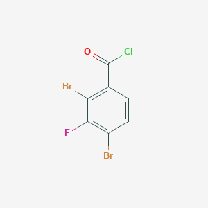molecular formula C7H2Br2ClFO B1449964 2,4-Dibromo-3-fluorobenzoyl chloride CAS No. 1806328-04-0