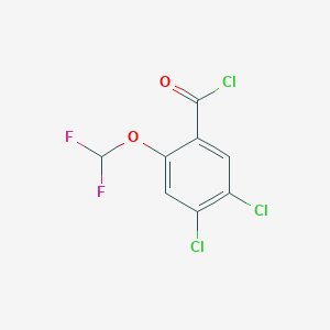 molecular formula C8H3Cl3F2O2 B1449966 4,5-Dichloro-2-(difluoromethoxy)benzoyl chloride CAS No. 1806275-92-2