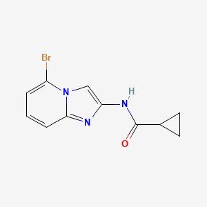 N-{5-Bromoimidazo[1,2-a]pyridin-2-yl}cyclopropanecarboxamide