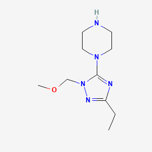 1-[3-Ethyl-1-(methoxymethyl)-1h-1,2,4-triazol-5-yl]piperazine