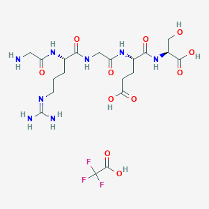 molecular formula C20H33F3N8O11 B1449970 GRGES, G-R-G-E-S Trifluoroacetate CAS No. 97461-84-2