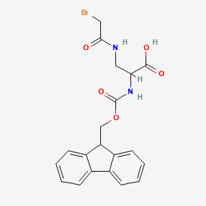 molecular formula C20H19BrN2O5 B1449991 Fmoc-Dap(溴代乙酰基)-OH CAS No. 1448613-98-6