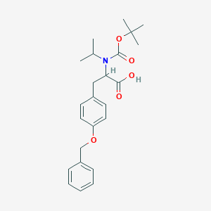 2-[(2-Methylpropan-2-yl)oxycarbonyl-propan-2-ylamino]-3-(4-phenylmethoxyphenyl)propanoic acid