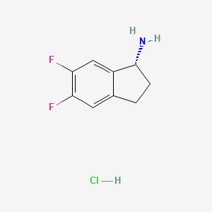 (R)-5,6-Difluoro-2,3-dihydro-1H-inden-1-amine hydrochloride