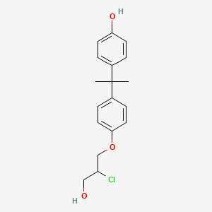 4-{2-[4-(2-Chloro-3-hydroxypropoxy)phenyl]propan-2-yl}phenol