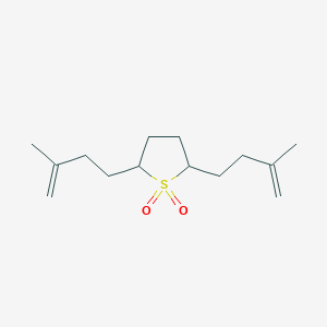 2,5-Bis(3-methylbut-3-en-1-yl)-1lambda~6~-thiolane-1,1-dione