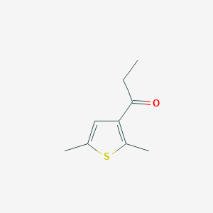 molecular formula C9H12OS B1450008 1-(2,5-二甲基噻吩-3-基)丙烷-1-酮 CAS No. 32427-84-2