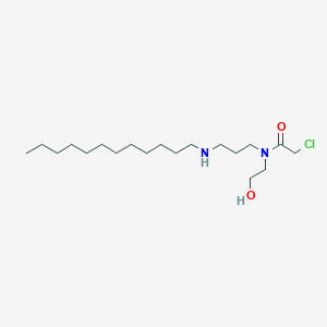 2-Chloro-N-[3-(dodecylamino)propyl]-N-(2-hydroxyethyl)acetamide