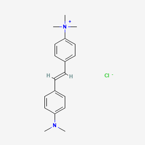 4-(2-(4-(Dimethylamino)phenyl)ethenyl)-N,N,N-trimethylbenzenaminium chloride