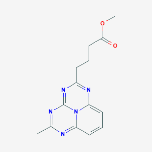 Methyl 4-(5-methyl-1,3,4,6,9b-pentaazaphenalen-2-yl)butanoate