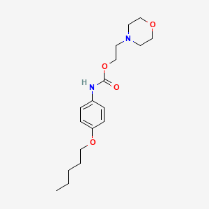 Carbamic acid, [4-(pentyloxy)phenyl]-, 2-(4-morpholinyl)ethyl ester