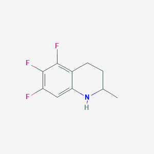 molecular formula C10H10F3N B1450014 5,6,7-Trifluoro-2-methyl-1,2,3,4-tetrahydroquinoline CAS No. 2168583-63-7