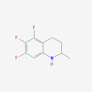 molecular formula C10H10F3N B1450014 5,6,7-三氟-2-甲基-1,2,3,4-四氢喹啉 CAS No. 2168583-63-7