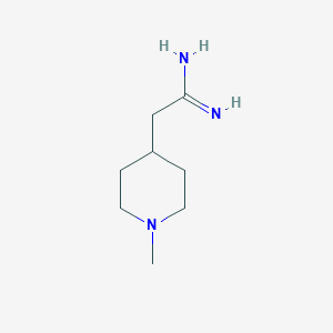 2-(1-Methylpiperidin-4-yl)ethanimidamide