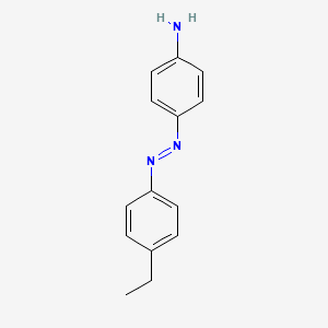 molecular formula C14H15N3 B14500173 4-[(4-Ethylphenyl)diazenyl]aniline CAS No. 63040-71-1