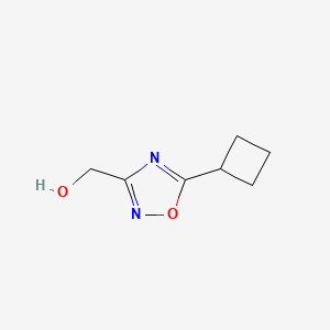 molecular formula C7H10N2O2 B1450019 (5-环丁基-1,2,4-恶二唑-3-基)甲醇 CAS No. 915925-42-7