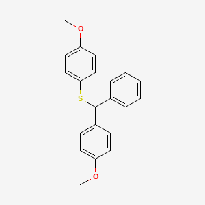 1-Methoxy-4-{[(4-methoxyphenyl)(phenyl)methyl]sulfanyl}benzene