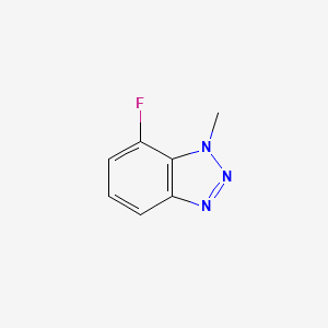 molecular formula C7H6FN3 B1450021 7-氟-1-甲基-1H-苯并[d][1,2,3]三唑 CAS No. 2251137-28-5
