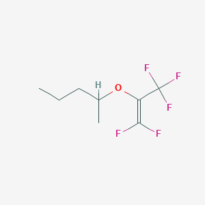 molecular formula C8H11F5O B14500223 2-[(1,1,3,3,3-Pentafluoroprop-1-en-2-yl)oxy]pentane CAS No. 64632-76-4