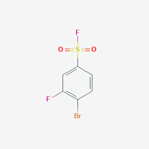 molecular formula C6H3BrF2O2S B1450024 4-Bromo-3-fluorobenzene-1-sulfonyl fluoride CAS No. 935534-33-1
