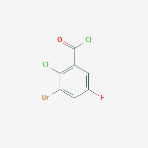 molecular formula C7H2BrCl2FO B1450027 3-Bromo-2-chloro-5-fluorobenzoyl chloride CAS No. 1804382-19-1