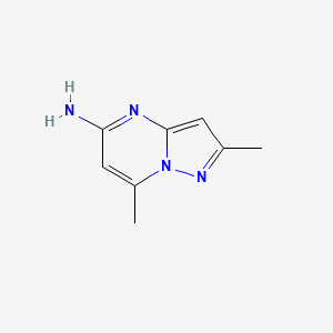 molecular formula C8H10N4 B14500279 2,7-Dimethylpyrazolo[1,5-a]pyrimidin-5-amine CAS No. 64663-97-4