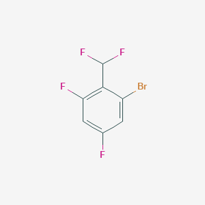 molecular formula C7H3BrF4 B1450029 2-Bromo-4,6-difluorobenzodifluoride CAS No. 1807172-10-6