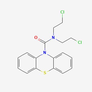 molecular formula C17H16Cl2N2OS B14500301 10H-Phenothiazine-10-carboxamide, N,N-bis(2-chloroethyl)- CAS No. 65240-96-2