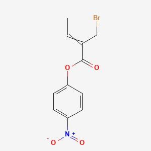 molecular formula C11H10BrNO4 B14500304 4-Nitrophenyl 2-(bromomethyl)but-2-enoate CAS No. 62918-64-3