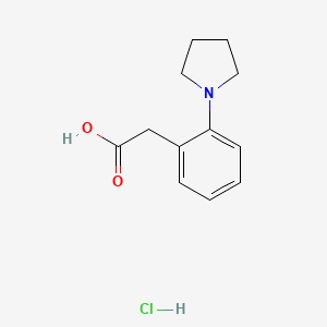 2-[2-(Pyrrolidin-1-yl)phenyl]-acetic acid hydrochloride