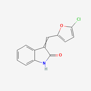 3-[(5-Chlorofuran-2-yl)methylidene]-1,3-dihydro-2H-indol-2-one