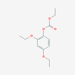 molecular formula C13H18O5 B14500323 2,4-Diethoxyphenyl ethyl carbonate CAS No. 64470-46-8