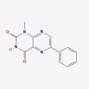 molecular formula C13H10N4O2 B14500348 1-Methyl-6-phenylpteridine-2,4-dione CAS No. 64233-24-5