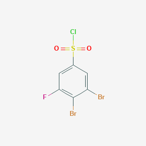 molecular formula C6H2Br2ClFO2S B1450035 3,4-Dibromo-5-fluorobenzenesulfonyl chloride CAS No. 1804932-14-6