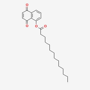 molecular formula C24H32O4 B14500366 Myristoyljuglone CAS No. 64817-83-0