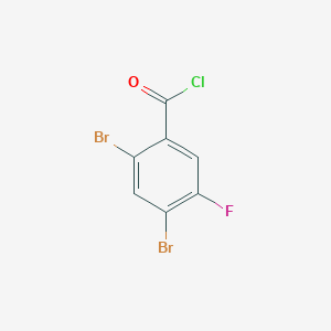 molecular formula C7H2Br2ClFO B1450037 2,4-Dibromo-5-fluorobenzoyl chloride CAS No. 1803837-25-3
