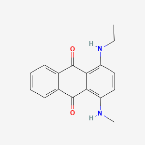 molecular formula C17H16N2O2 B14500370 9,10-Anthracenedione, 1-(ethylamino)-4-(methylamino)- CAS No. 65000-36-4