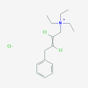 molecular formula C16H24Cl3N B14500384 2,3-Dichloro-N,N,N-triethyl-4-phenylbut-2-en-1-aminium chloride CAS No. 64632-32-2