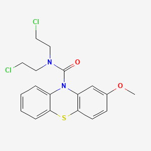 10H-Phenothiazine-10-carboxamide, N,N-bis(2-chloroethyl)-2-methoxy-