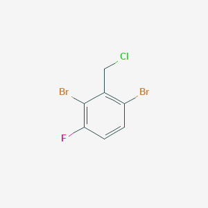 molecular formula C7H4Br2ClF B1450041 2,6-Dibromo-3-fluorobenzyl chloride CAS No. 1804933-18-3