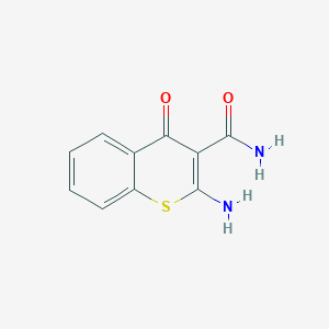 molecular formula C10H8N2O2S B14500416 2-Amino-4-oxo-4H-1-benzothiopyran-3-carboxamide CAS No. 62954-20-5