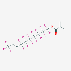 molecular formula C14H9F17O2 B14500447 1,1,2,2,3,3,4,4,5,5,6,6,7,7,10,10,10-Heptadecafluorodecyl 2-methylprop-2-enoate CAS No. 64130-99-0