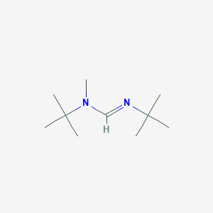 molecular formula C10H22N2 B14500459 N,N'-Di-tert-butyl-N-methylmethanimidamide CAS No. 63207-46-5