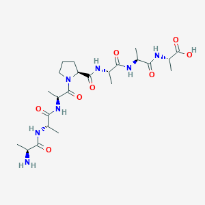 molecular formula C23H39N7O8 B14500467 L-Alanyl-L-alanyl-L-alanyl-L-prolyl-L-alanyl-L-alanyl-L-alanine CAS No. 64152-88-1